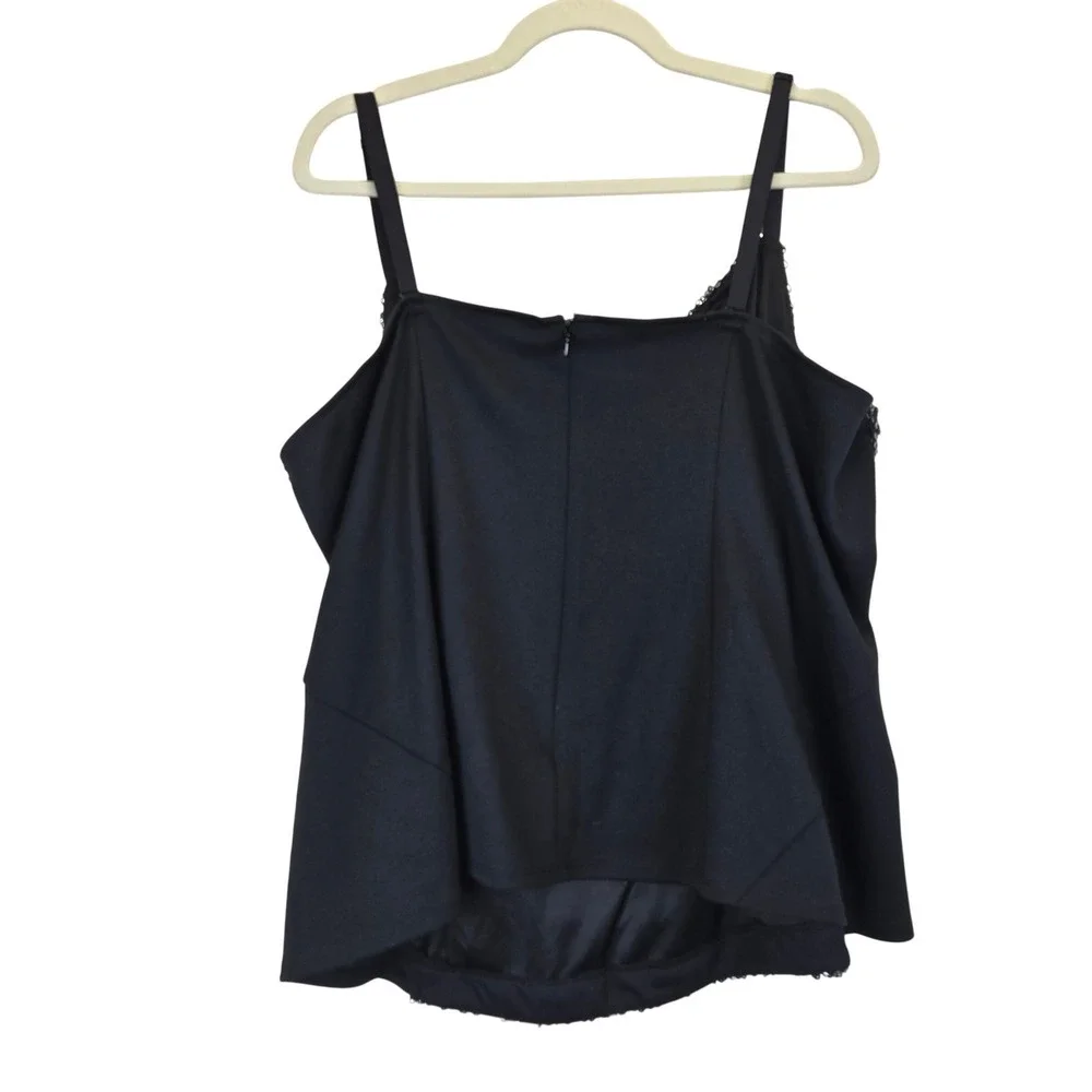 NWT Lane Bryant Black‎ Sequin Cowl Neck Camisole Top Women Size 28 Glam NYE Y2K - Picture 6 of 6